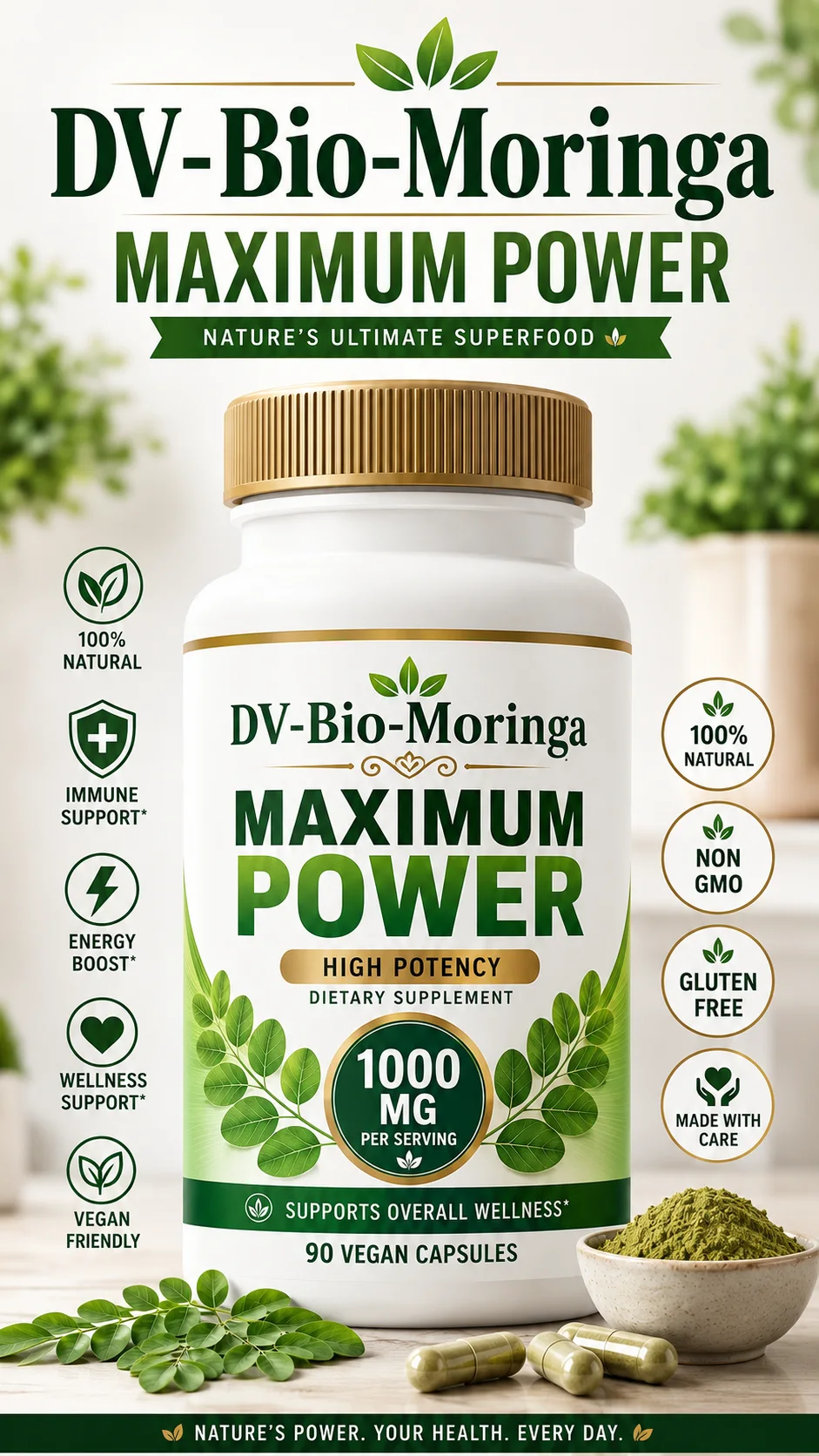 DV-Bio Moringa Maximum Power - herbal-superfoods - DV-Herbals image 2