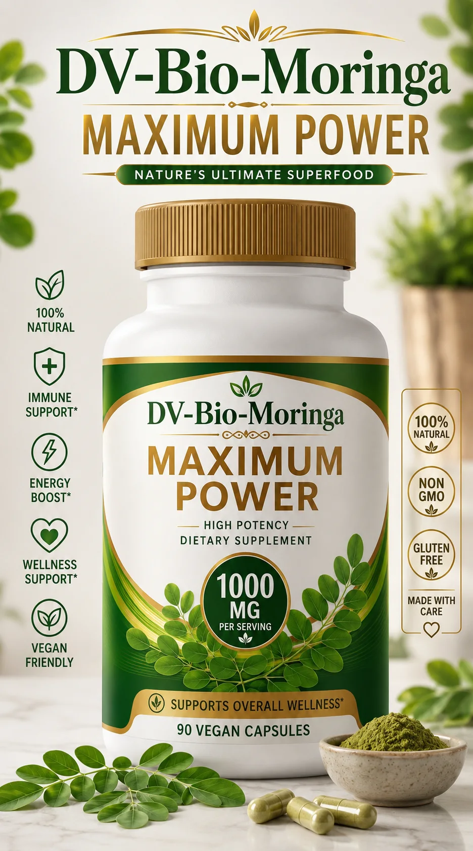 DV-Bio Moringa Maximum Power - herbal-superfoods - DV-Herbals image 3